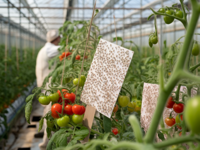 how to stop whiteflies on greenhouse tomatoes using sticky cards, neem and a targeted release schedule