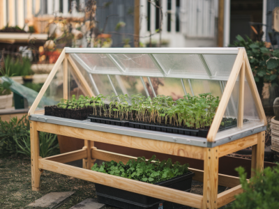 step-by-step: retrofit an ikea hackney bench into a winter cold frame for hardy seed starting