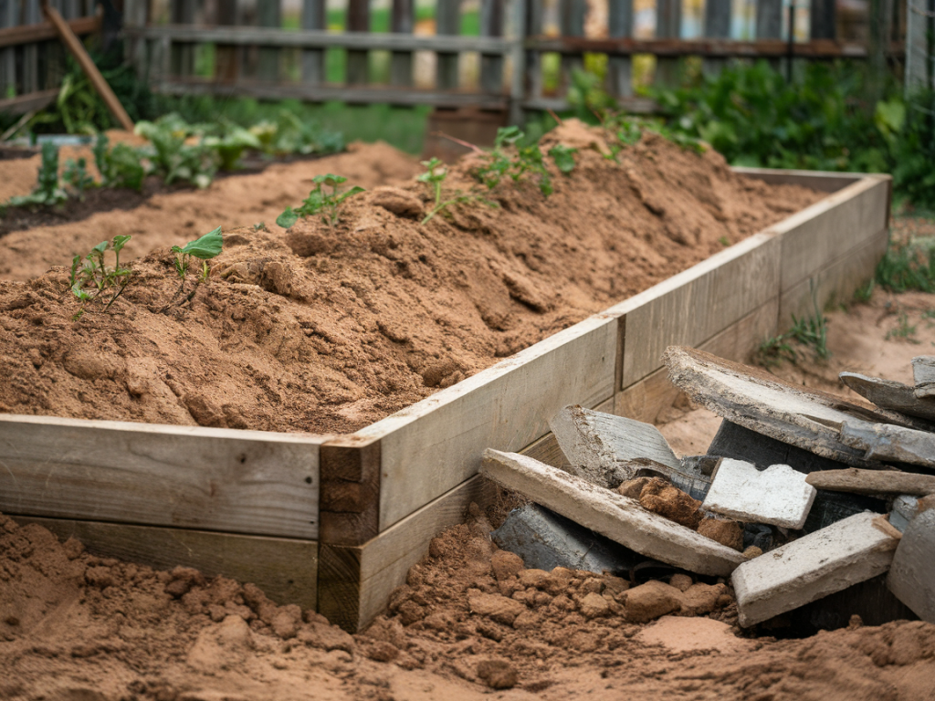 How to turn heavy clay into fast-draining raised beds without hauling in tons of topsoil