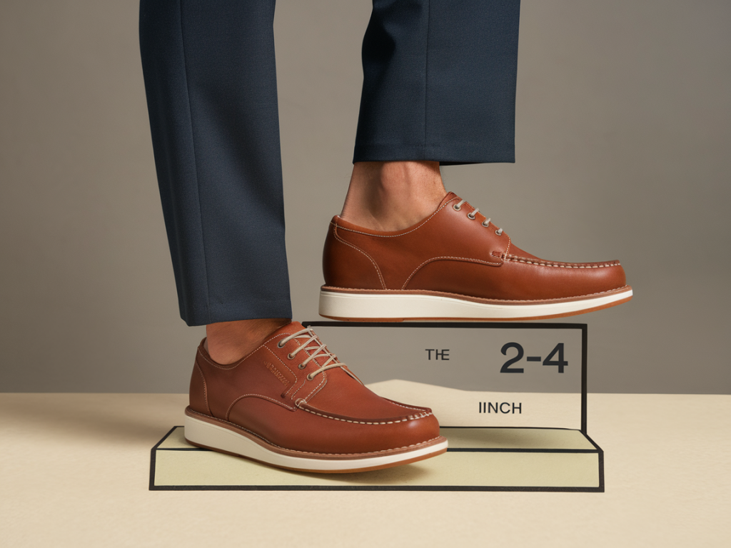 Elevator shoes for men: discreet 2-4 inch boost, Italian leather comfort