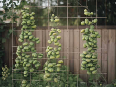 How to retrofit a cheap ikea trellis for heavy climbing beans and prevent stem breakage